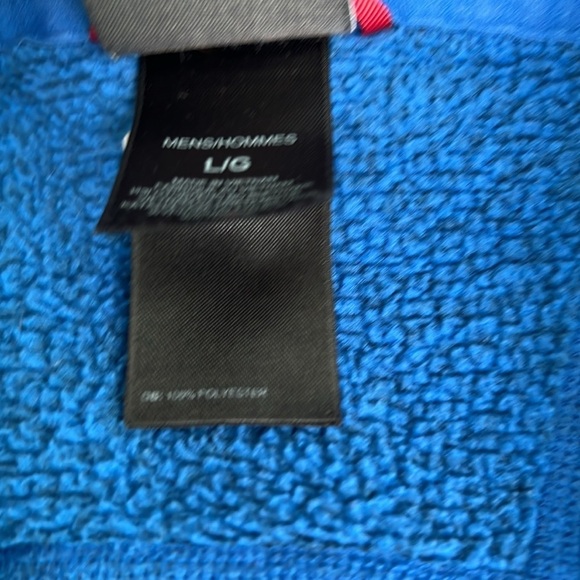 THE NORTH FACE LONG SLEEVE PULLOVER 1/4 ZIP BLUE SWEATER MEN’s Size Large - Picture 6 of 7
